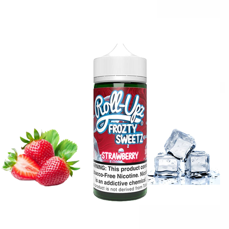 ایجوس رولاپس توتفرنگی شیرین یخ 100 میل | ROLL UPZ FROZTY SWEETZ STRAWBERRY JUICE