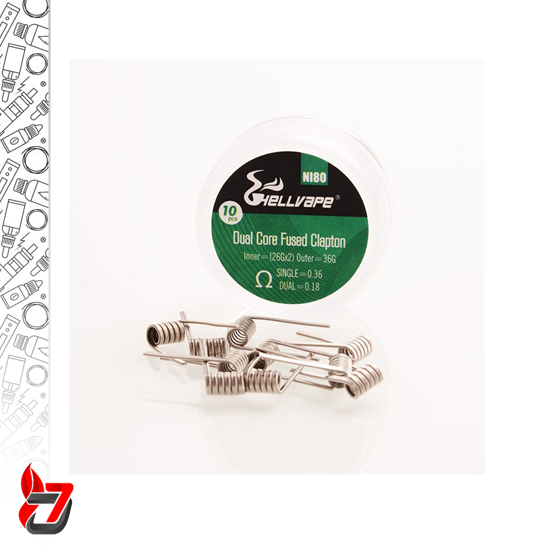 المنت هل‌ویپ دوئال کور فیوز کلپتون | HELLVAPE DUAL CORE FUSED CLAPTON COIL