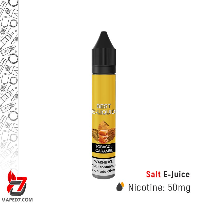 ایجوس سالت بِست طعم TOBACCO CARAMEL حجم 30 میلی‌لیتر نیکوتین 50 میلی‌گرم