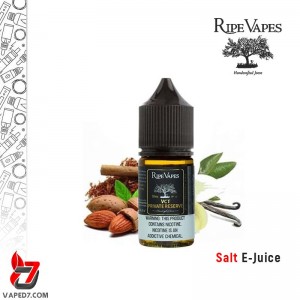ایجوس سالت رایپ ویپ وانیل کارامل تنباکو بادام ( فرآوری شده در بشکه بلوط ) | RIPE VAPES VCT BLACK PRIVATE RESERVE SALT