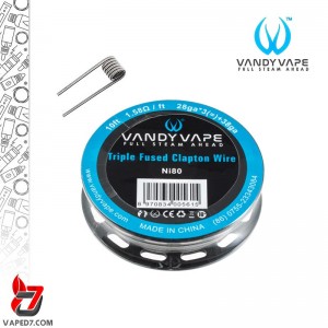 المنت وندی ویپ مدل TRIPLE FUSED CLAPTON NI80